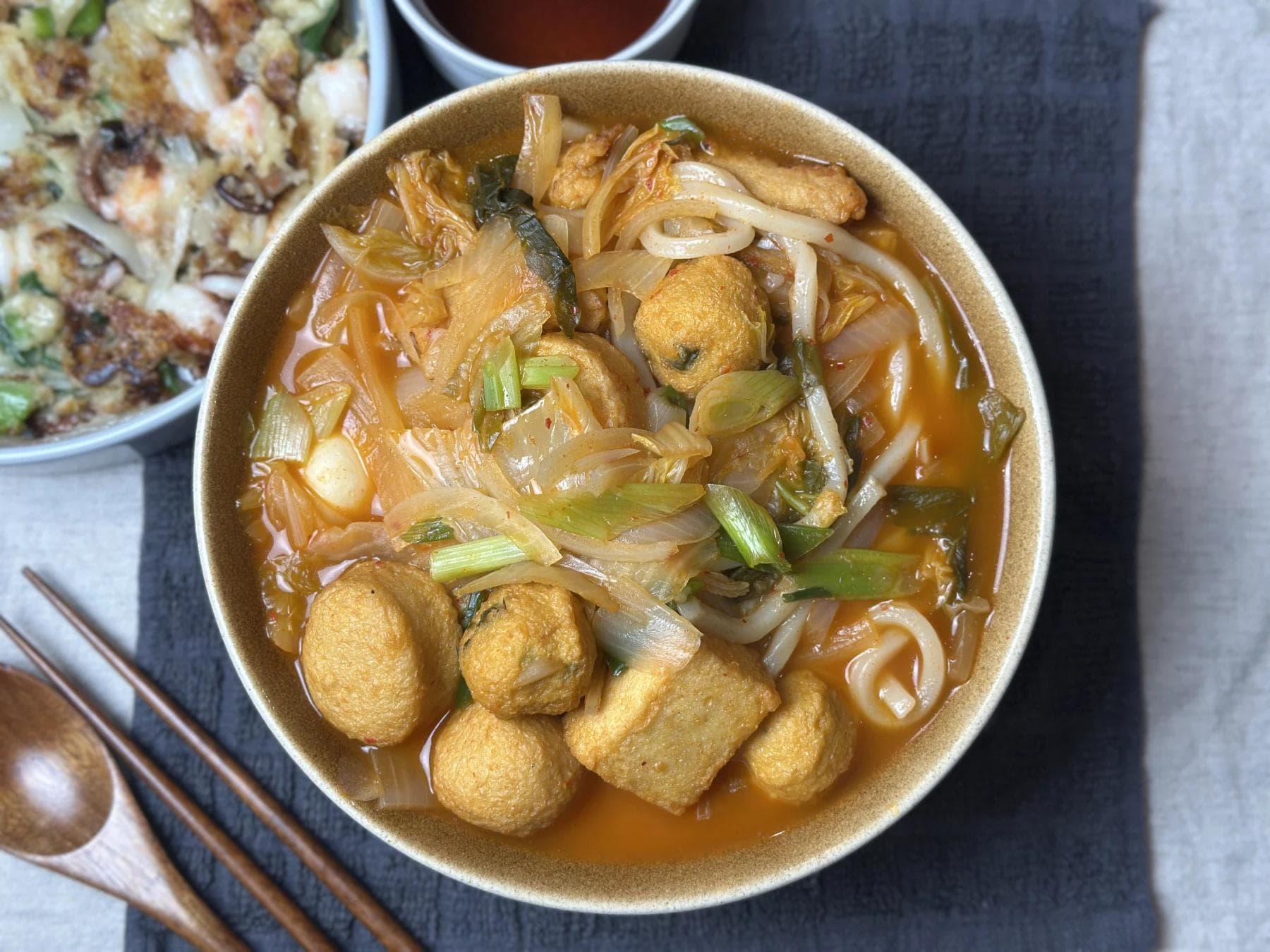 Kimchi Fishcake Udon